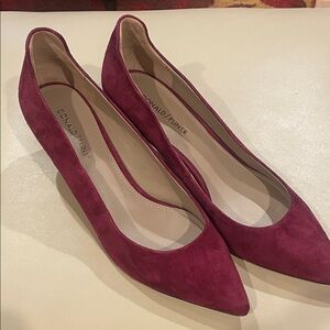Donald J. Pliner Women's Burgundy Suede Loafers